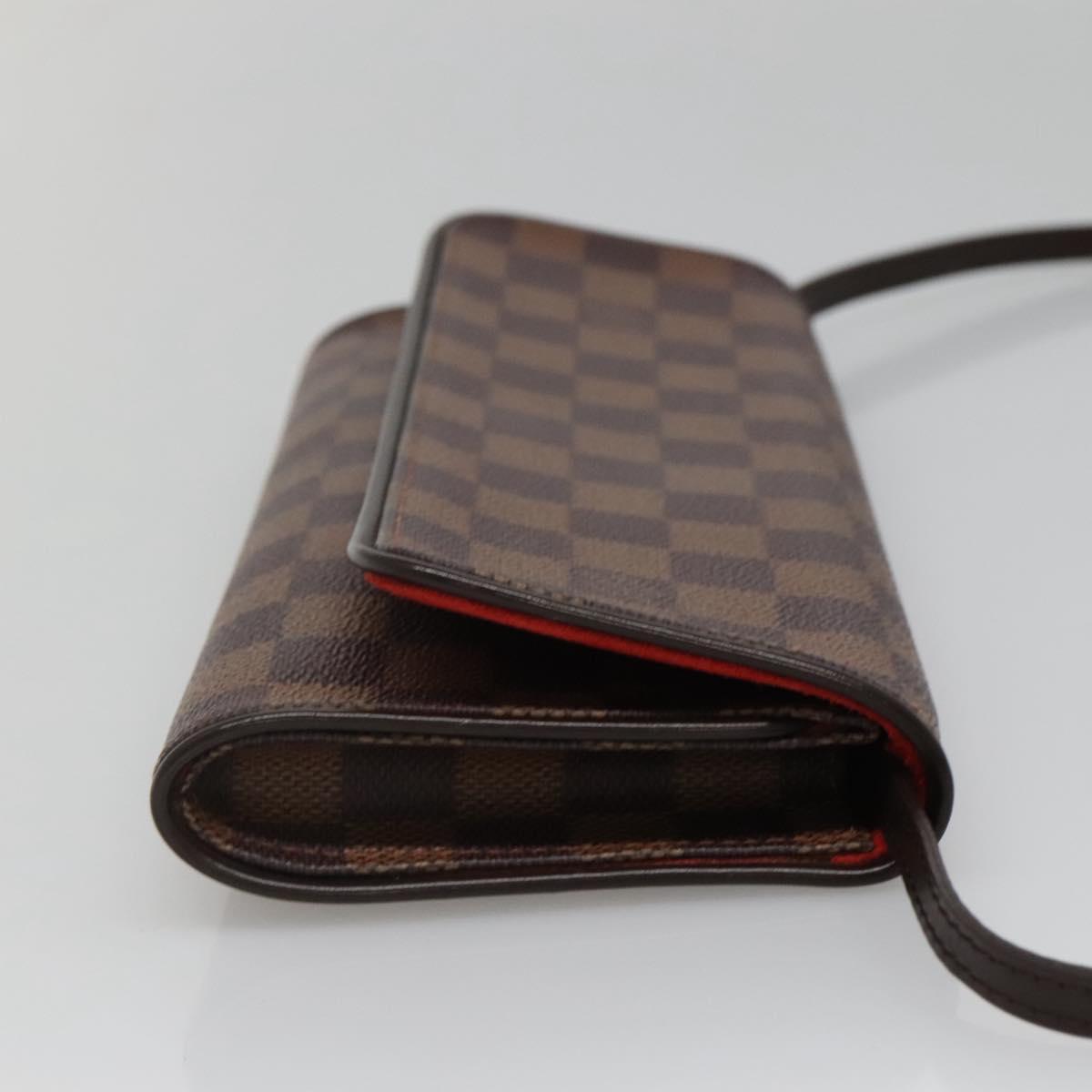 Louis Vuitton Twin, Brown, Canvas, shoulder