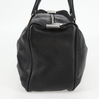 Chanel Chocolate bar, Black, Leather, handbag
