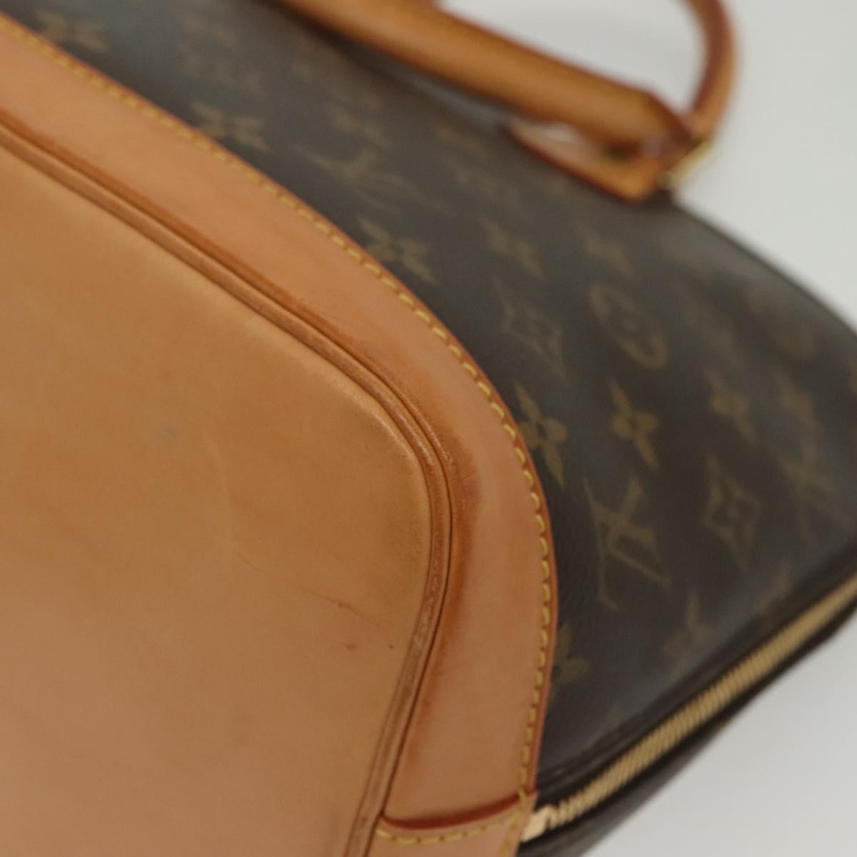Louis Vuitton Alma, Brown, Canvas, handbag