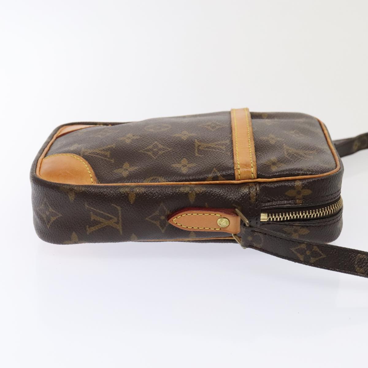 Louis Vuitton Danube, Brown, Canvas, shoulder