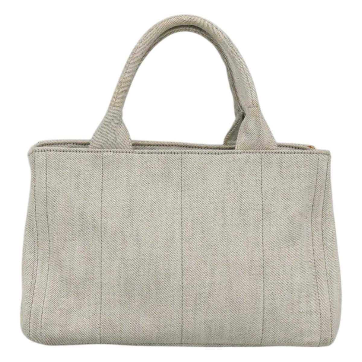 Prada Canapa, Grey, Denim - Jeans, handbag