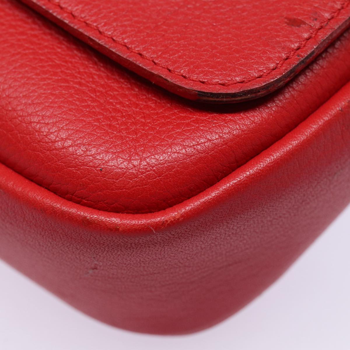 Louis Vuitton Parnassea, Red, Leather, clutch