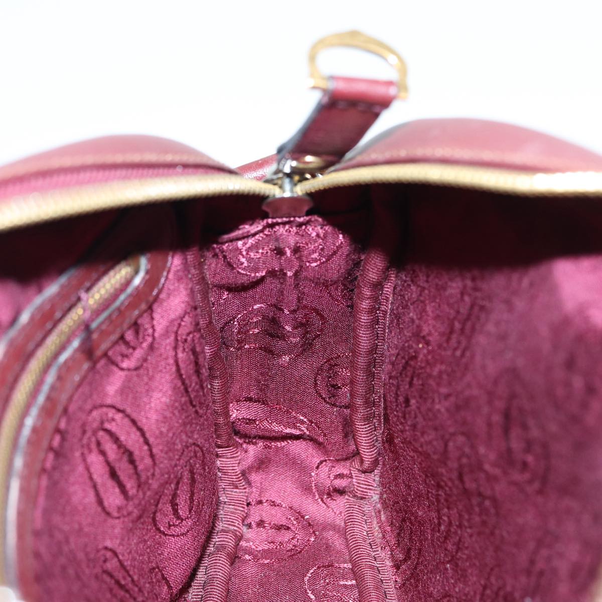 Cartier Must de Cartier, Burgundy, Leather, shoulder