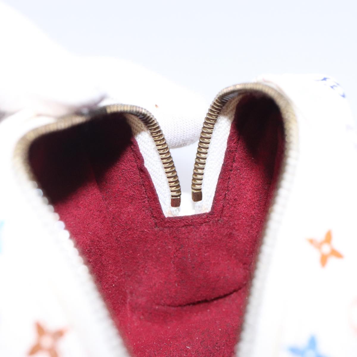 Louis Vuitton Wapity, White, Canvas, clutch