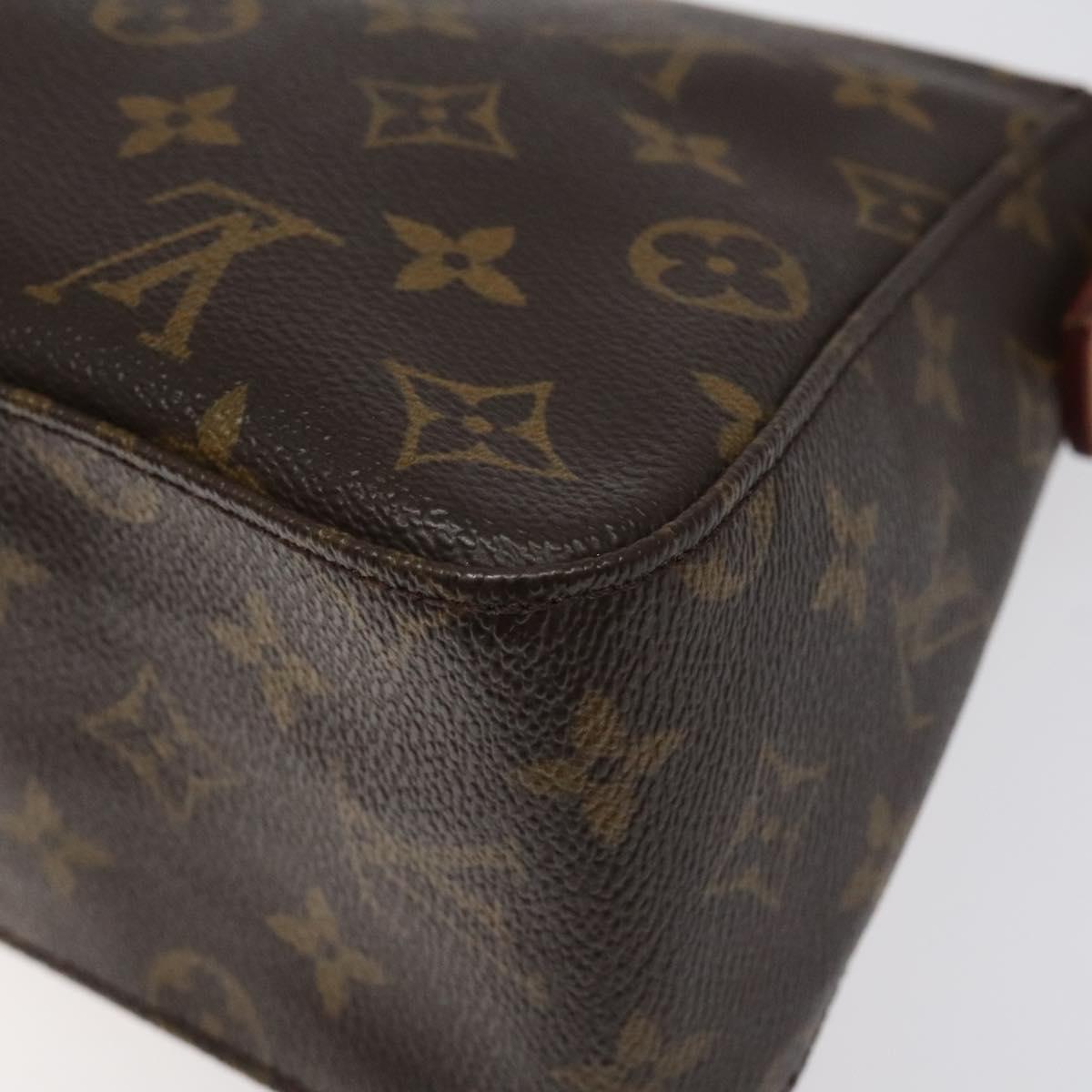 Louis Vuitton Mini looping, Brown, Canvas, shoulder