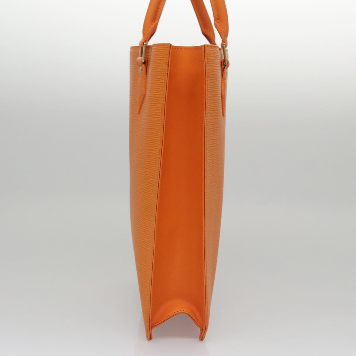 Louis Vuitton Sac Plat, Orange, Leather, tote