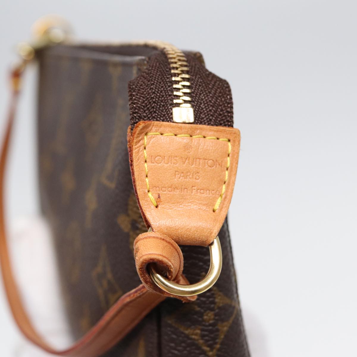 Louis Vuitton Pochette Accessoire, Brown, Canvas, clutch