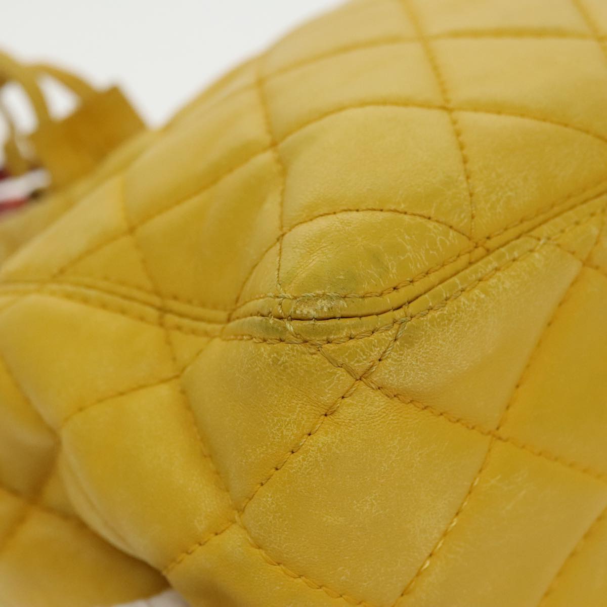 Chanel, Yellow, Leather, handbag