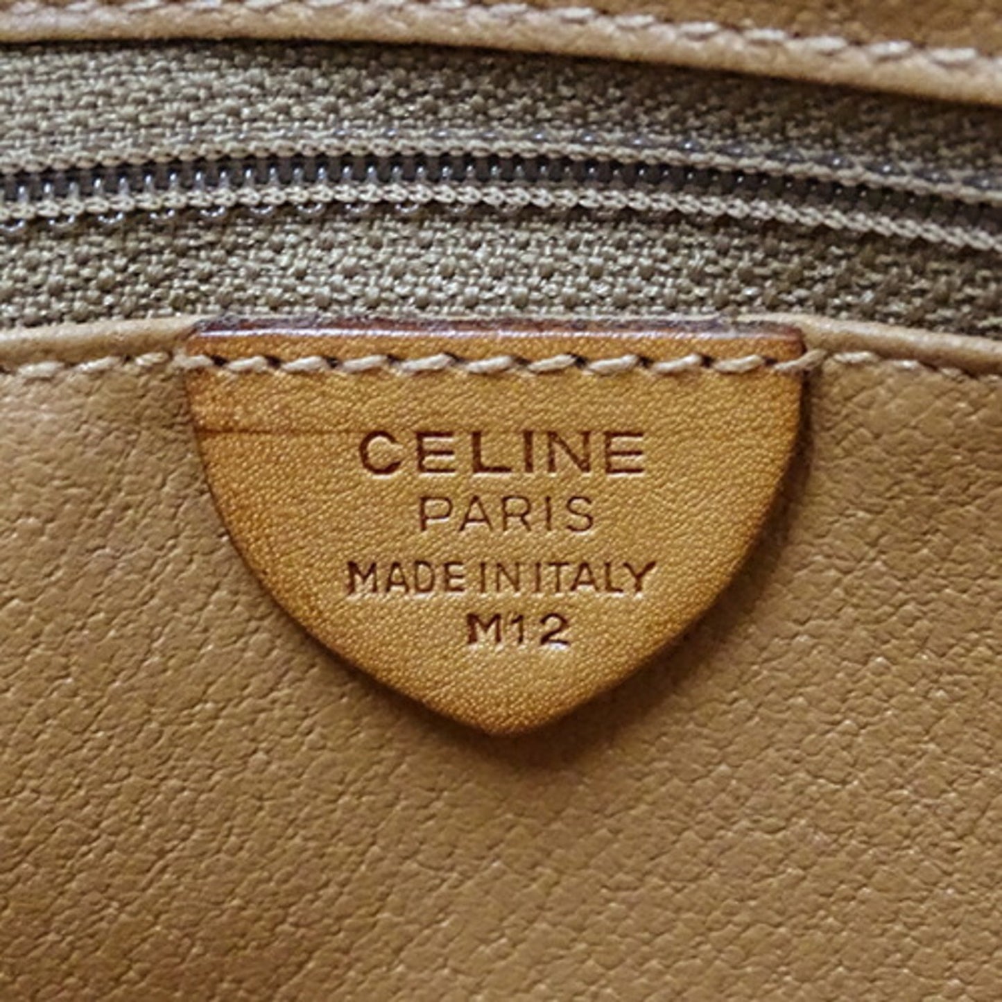 Céline, Brown, Canvas, shoulder