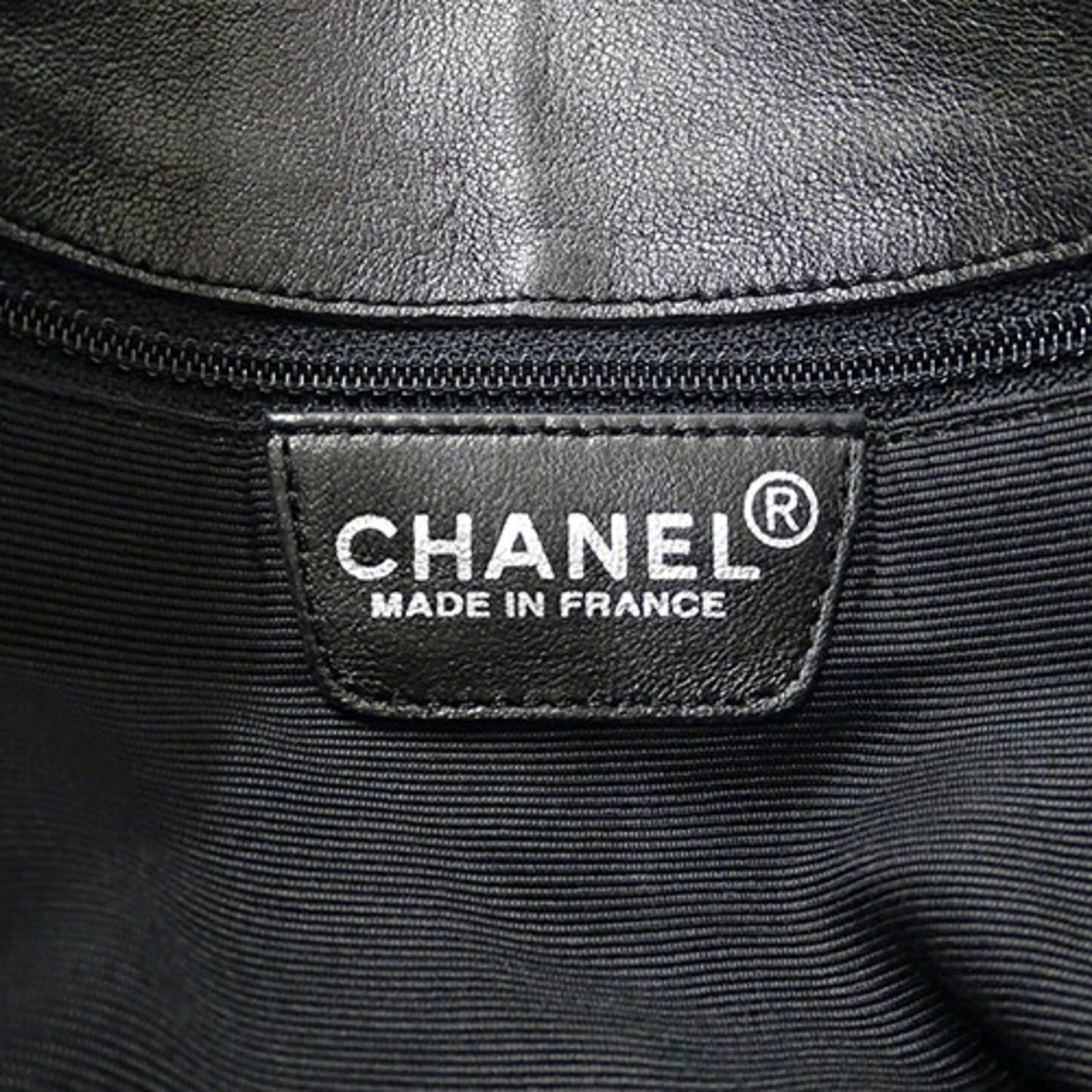 Chanel Chocolate bar, Black, Leather, shoulder