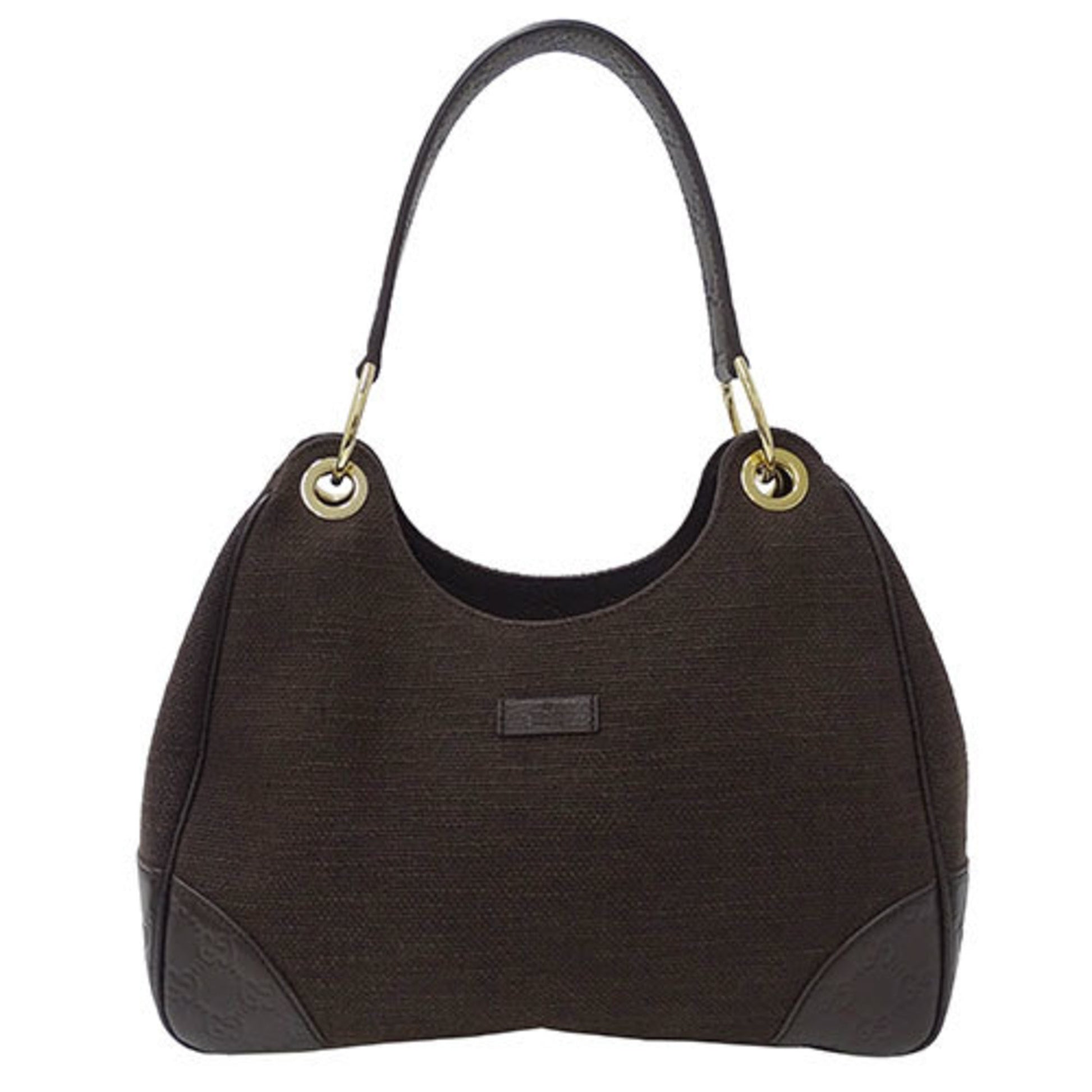 Gucci Shima line, Brown, Canvas, shoulder