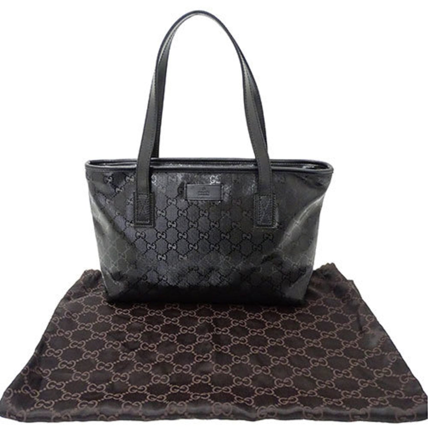 Gucci GG Imprimé, Black, Leather, tote