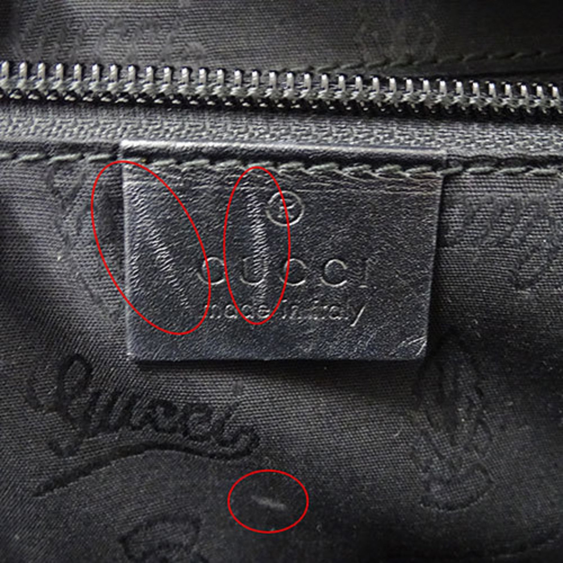 Gucci GG Imprimé, Black, Leather, tote