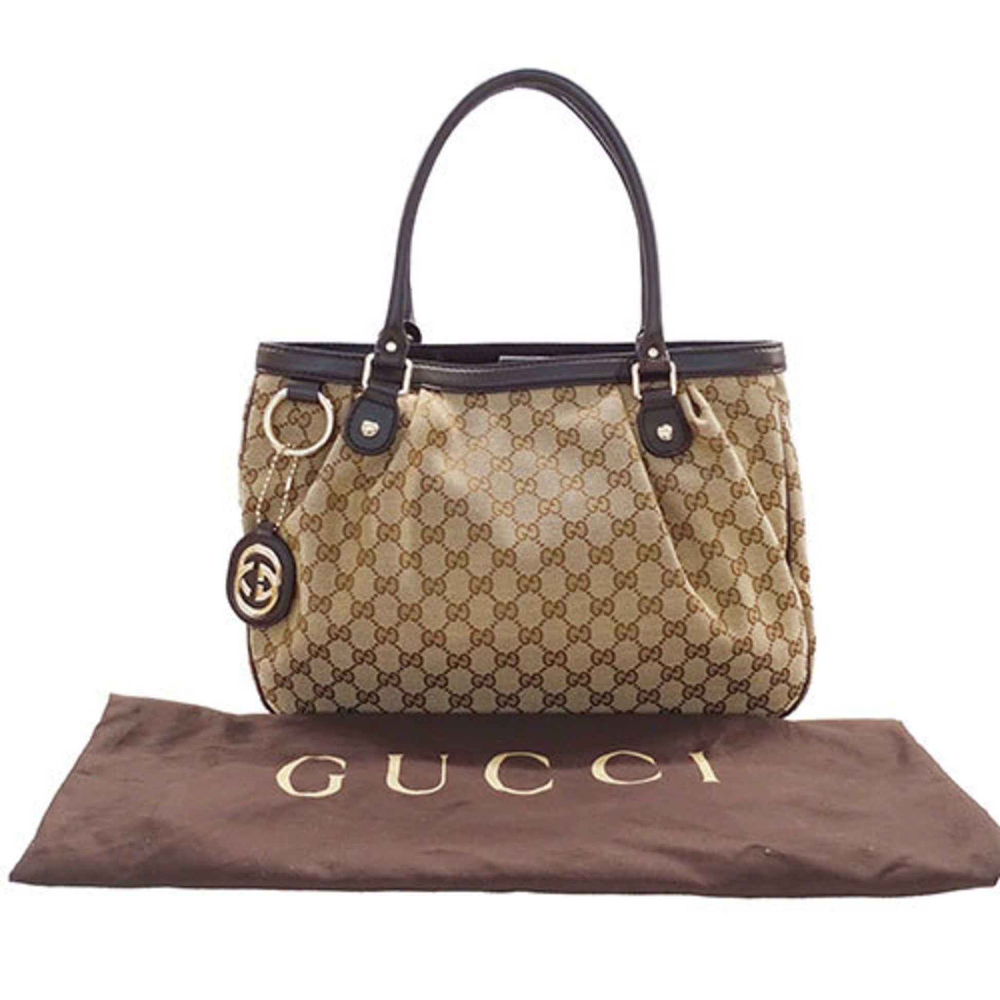 Gucci Sukey, Beige, Canvas, tote