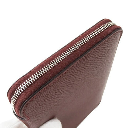 Hermès Silk'In, Burgundy, Leather, wallet