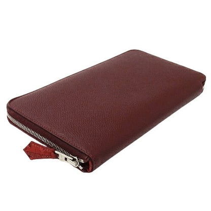 Hermès Silk'In, Burgundy, Leather, wallet