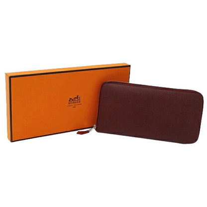 Hermès Silk'In, Burgundy, Leather, wallet