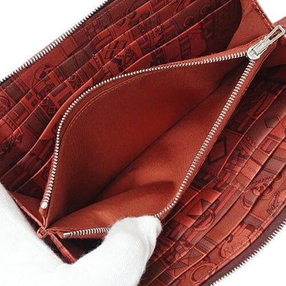 Hermès Silk'In, Burgundy, Leather, wallet