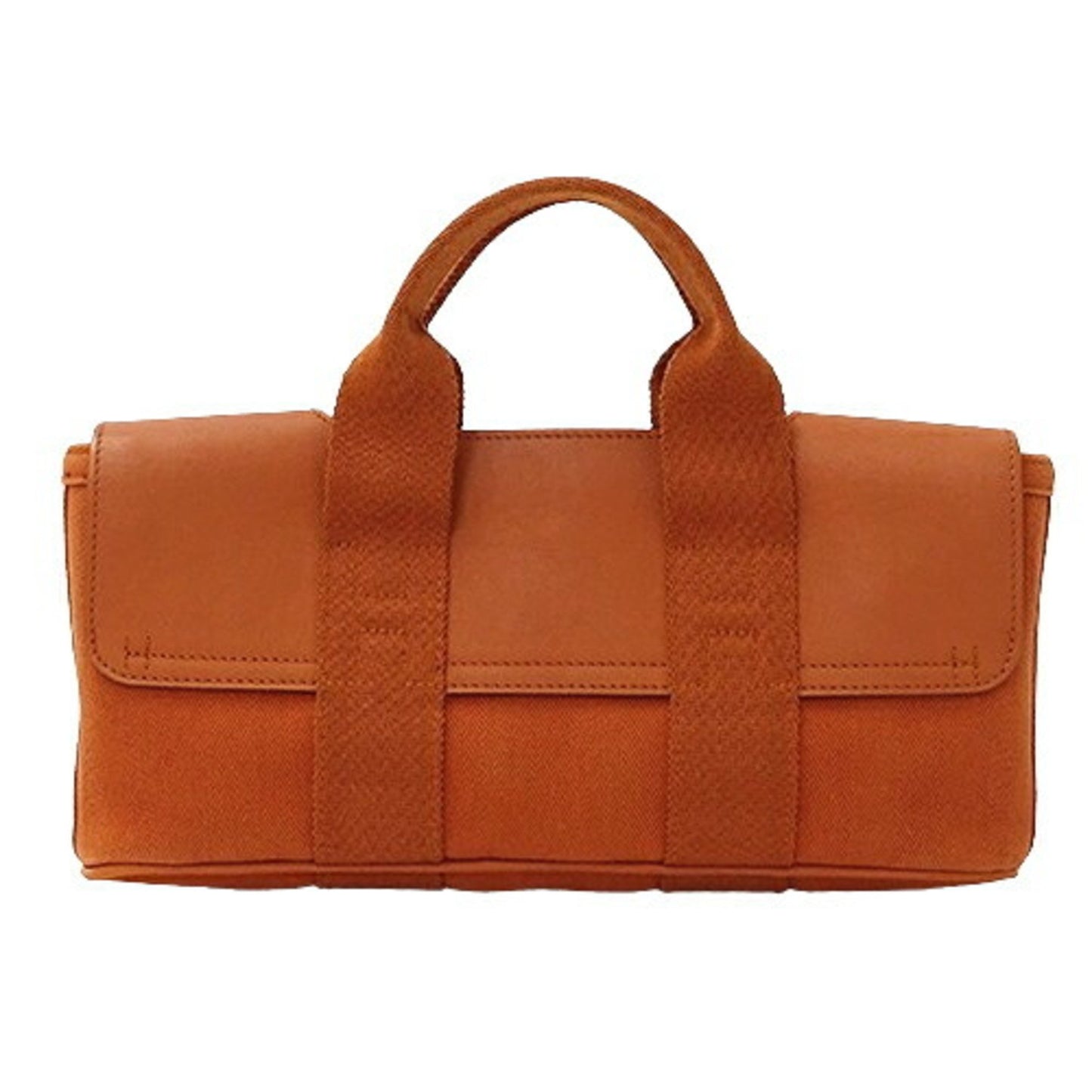 Hermès Valparaiso, Orange, Canvas, handbag