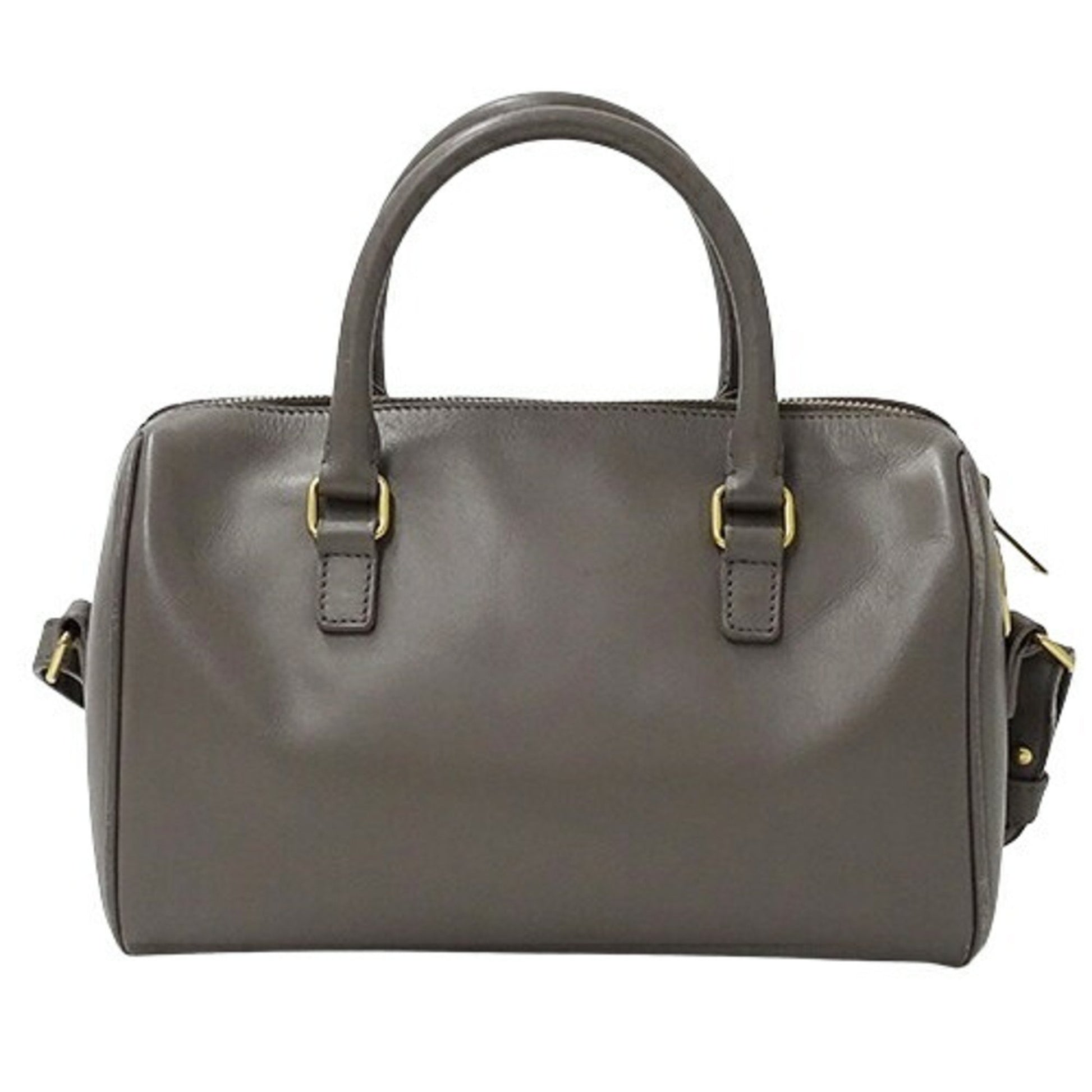 Saint Laurent Duffle, Grey, Leather, shoulder