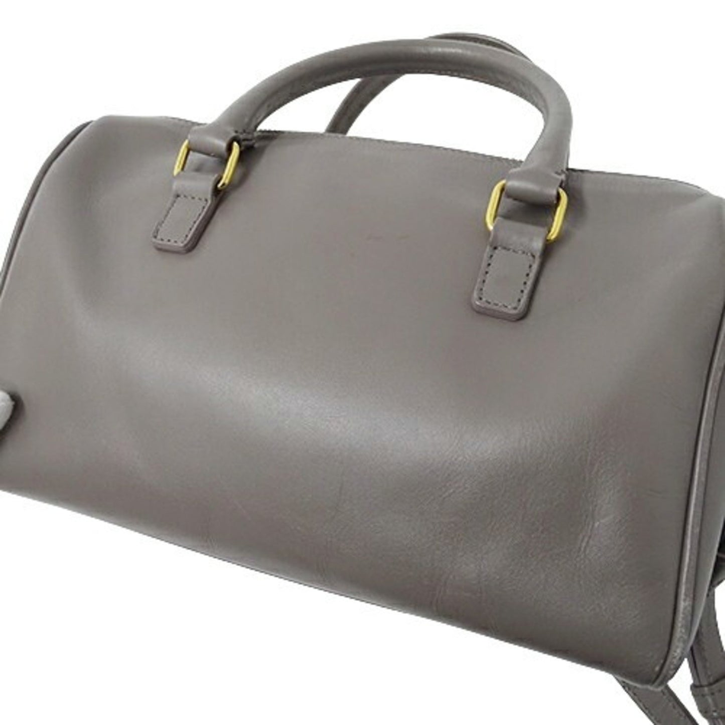 Saint Laurent Duffle, Grey, Leather, shoulder