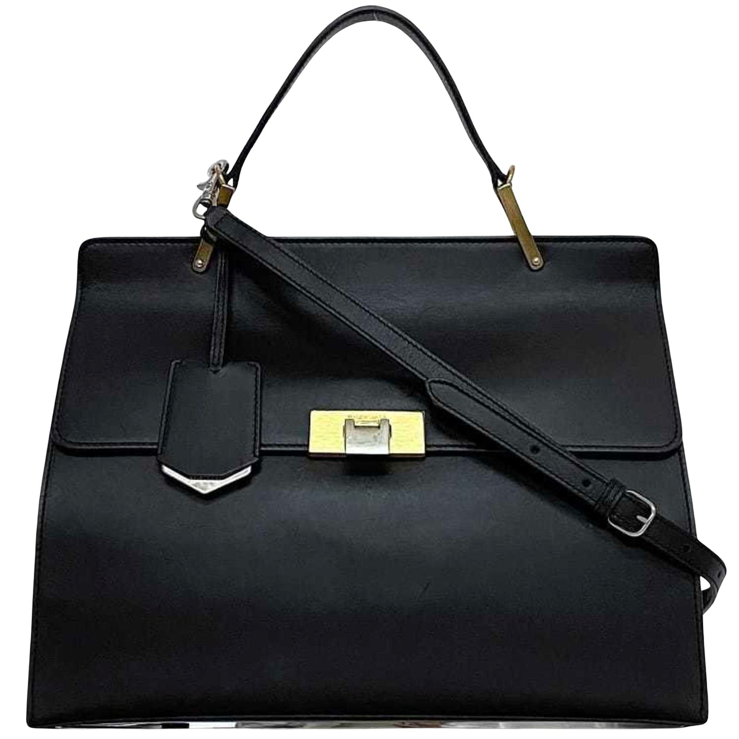 Balenciaga Le Dix, Black, Leather, handbag