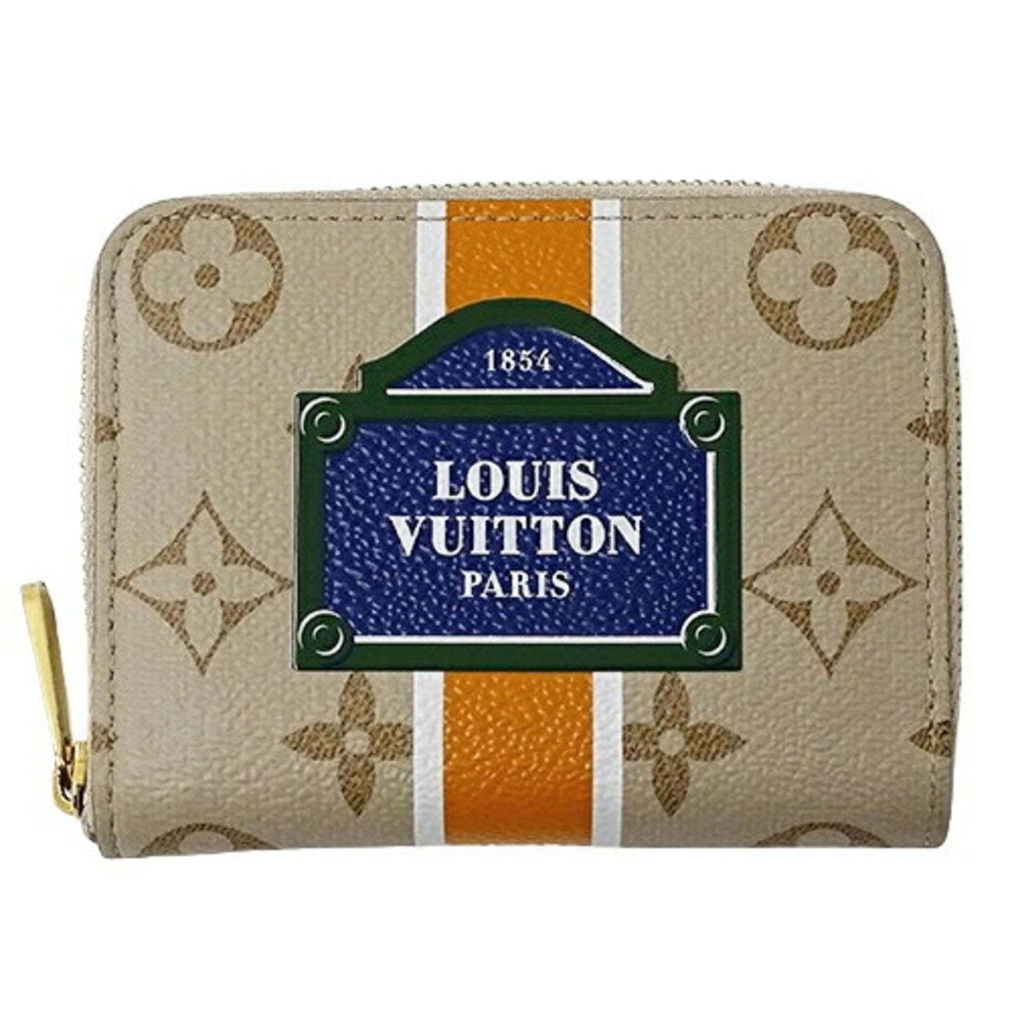 Louis Vuitton Zippy coin purse, Beige, Canvas, wallet