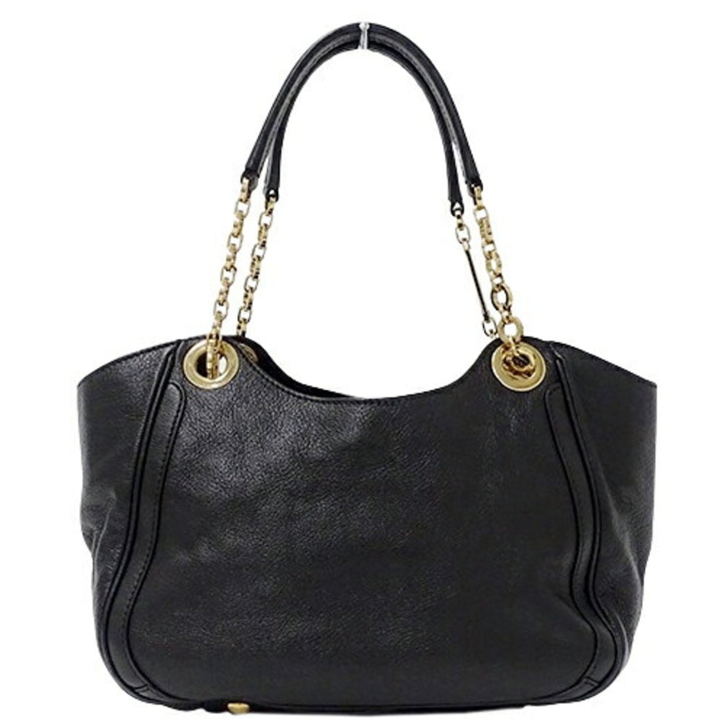 Salvatore Ferragamo Gancini, Black, Leather, tote