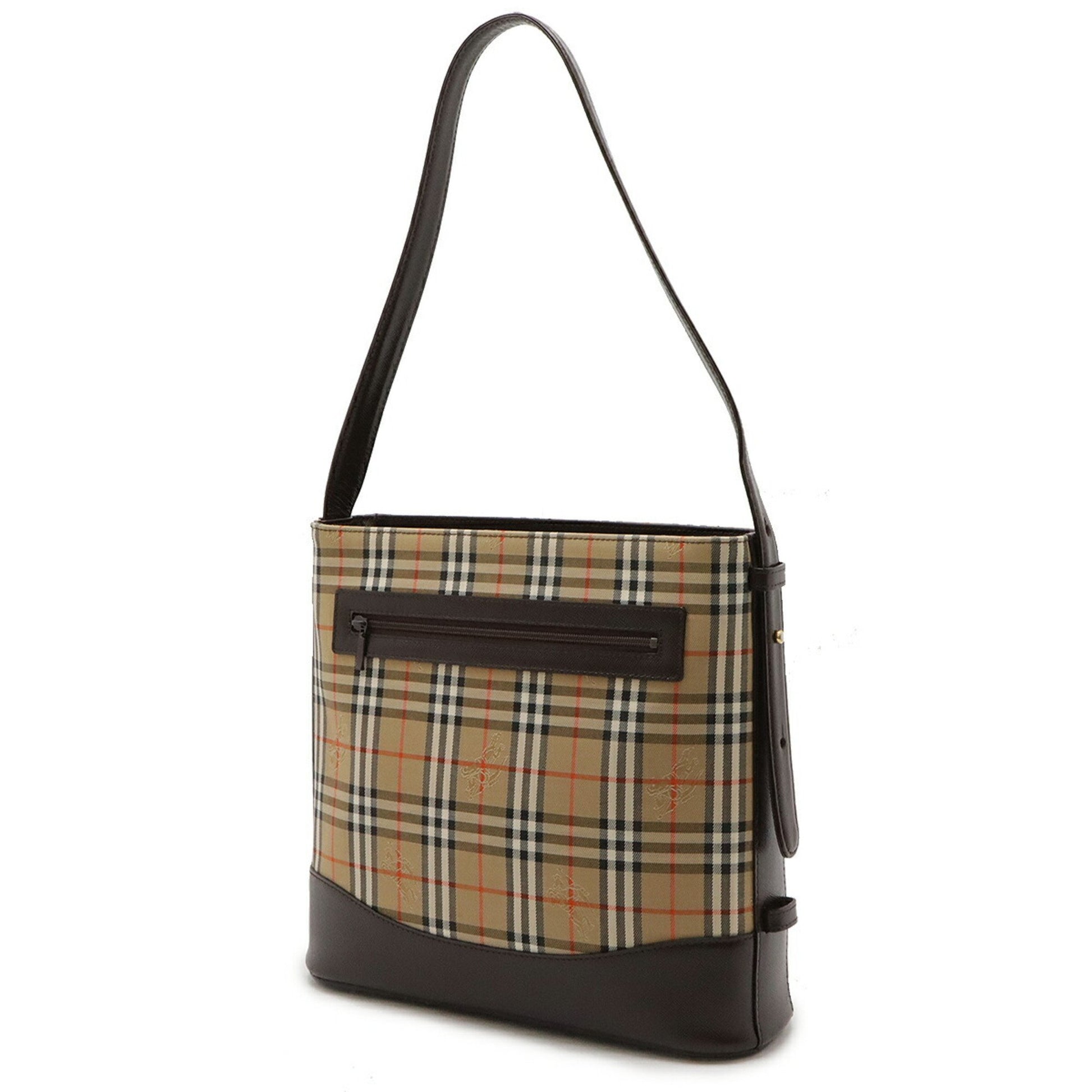 Burberry Nova Check, Brown, Canvas, shoulder