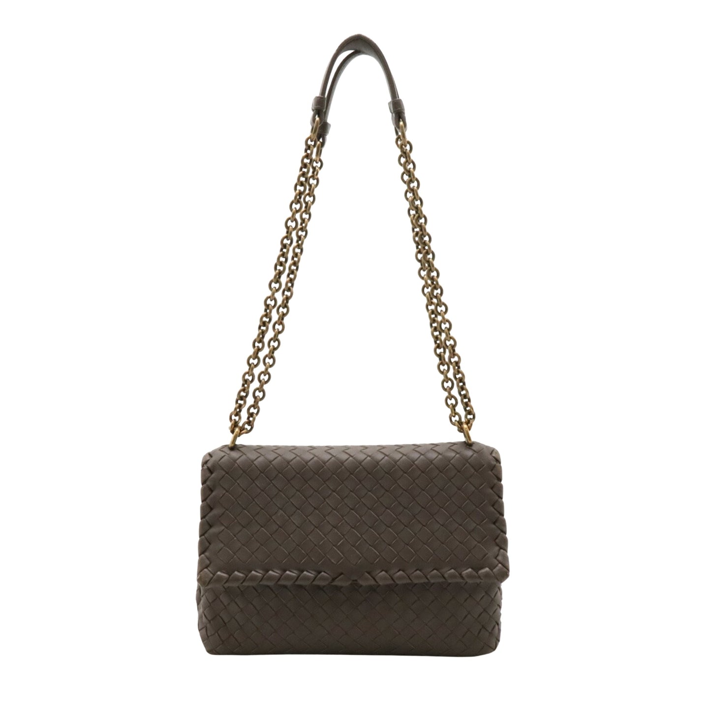 Bottega Veneta Intrecciato, Brown, Leather, shoulder