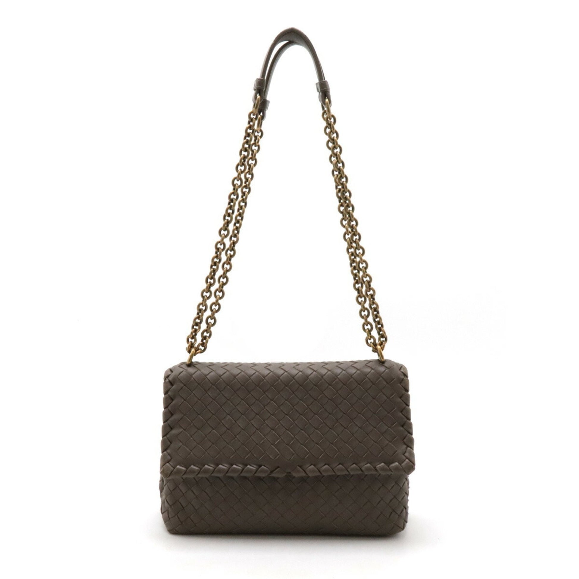 Bottega Veneta Intrecciato, Brown, Leather, shoulder