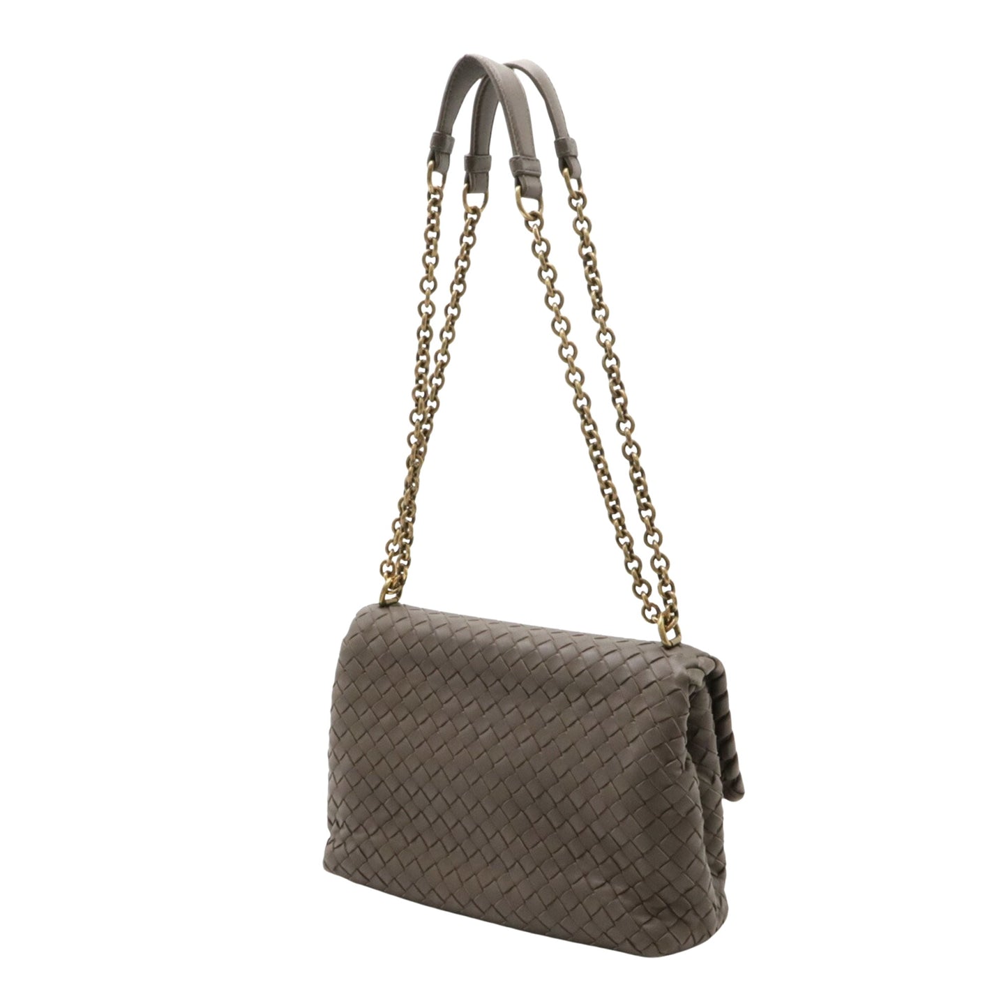 Bottega Veneta Intrecciato, Brown, Leather, shoulder