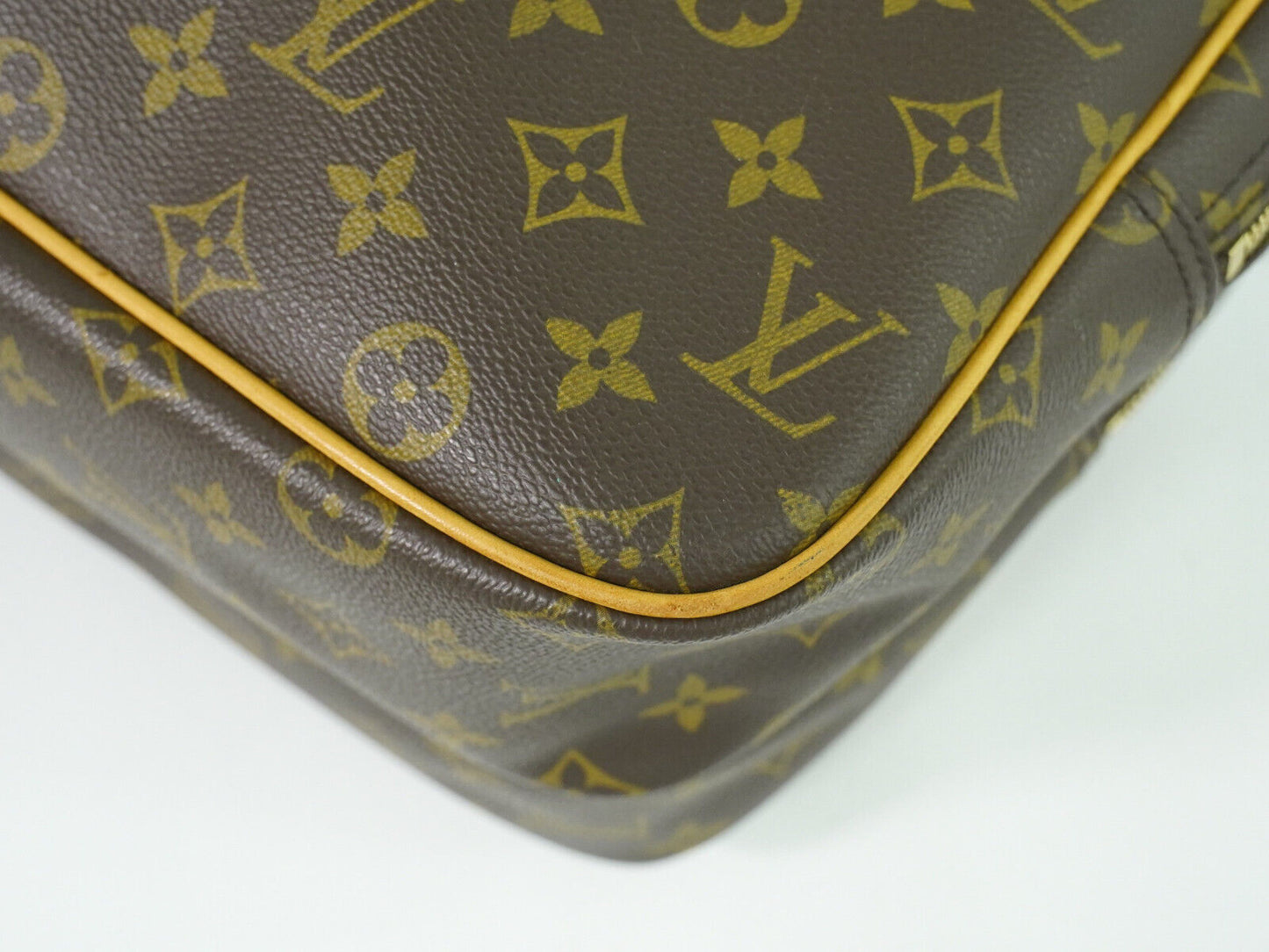 Louis Vuitton Reporter, Brown, Canvas, shoulder