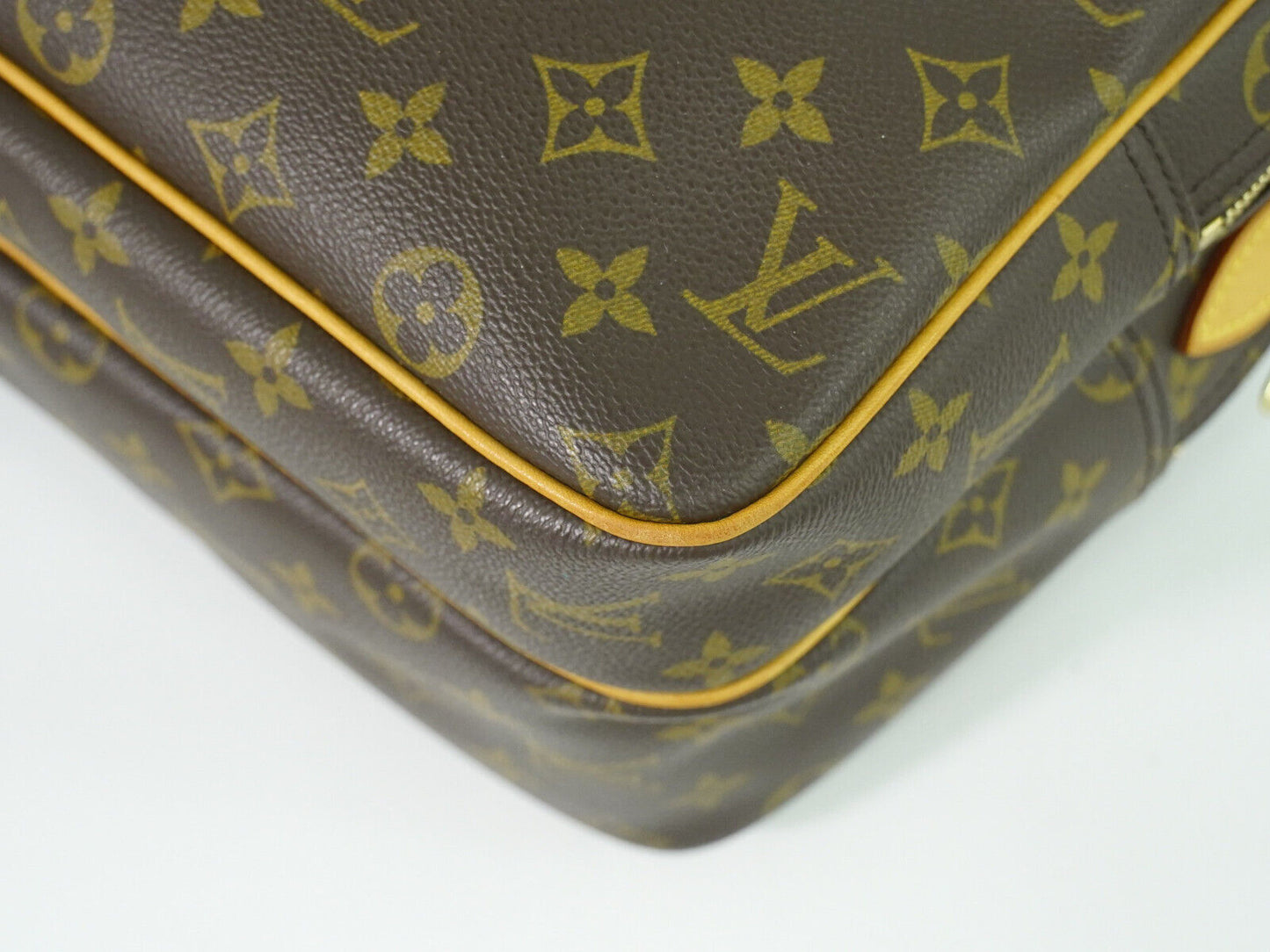 Louis Vuitton Reporter, Brown, Canvas, shoulder