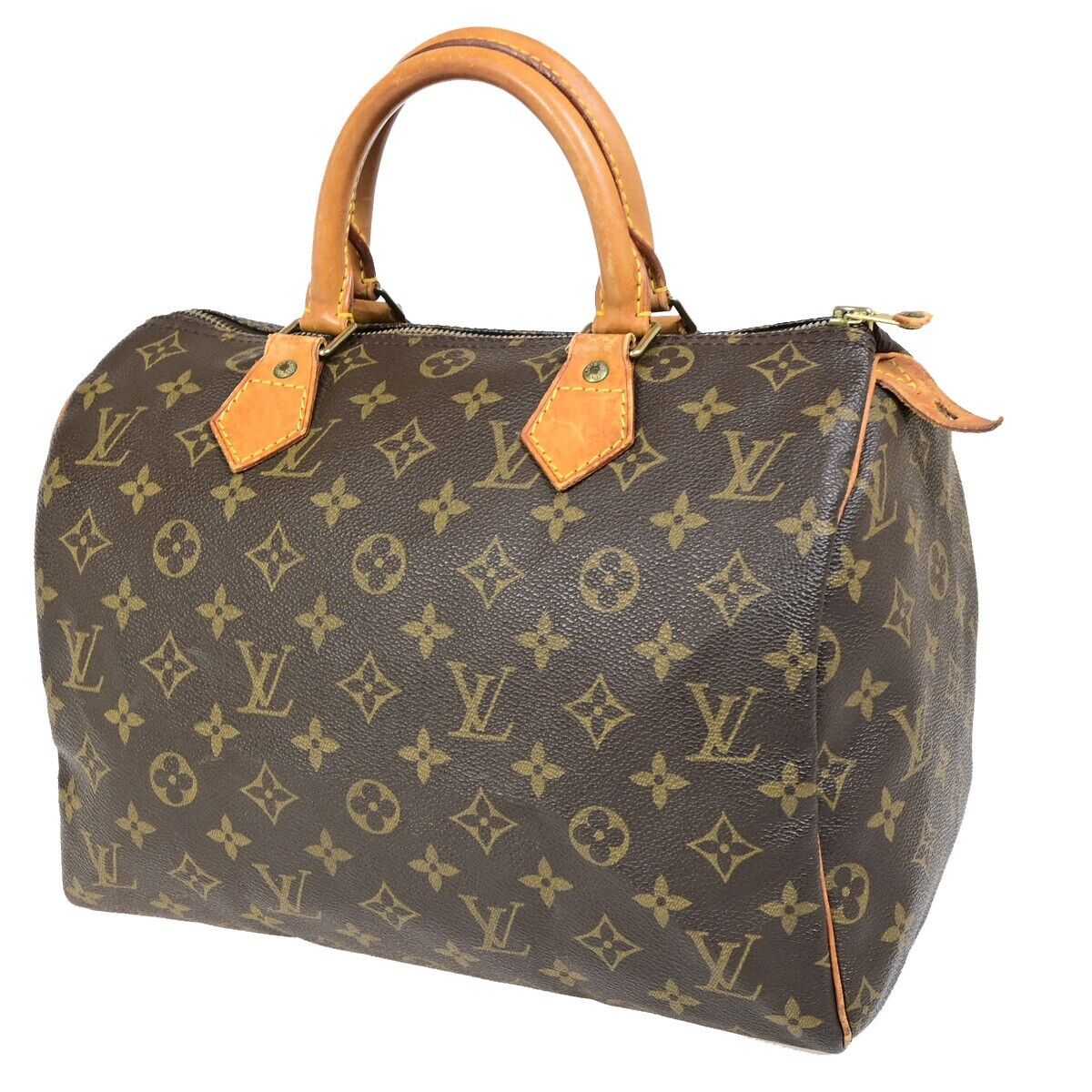 Louis Vuitton Speedy 30, Brown, Canvas, handbag