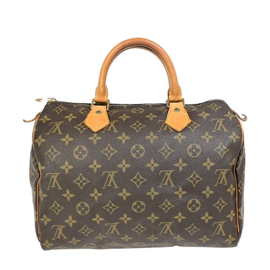 Louis Vuitton Speedy 30, Brown, Canvas, handbag