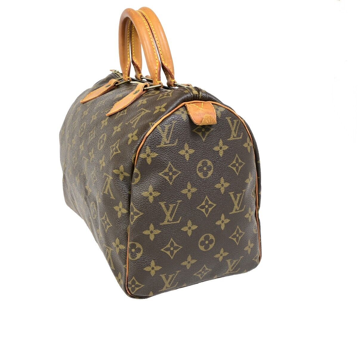 Louis Vuitton Speedy 30, Brown, Canvas, handbag