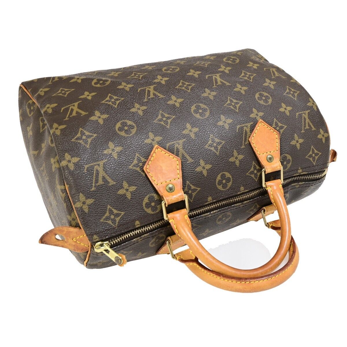 Louis Vuitton Speedy 30, Brown, Canvas, handbag