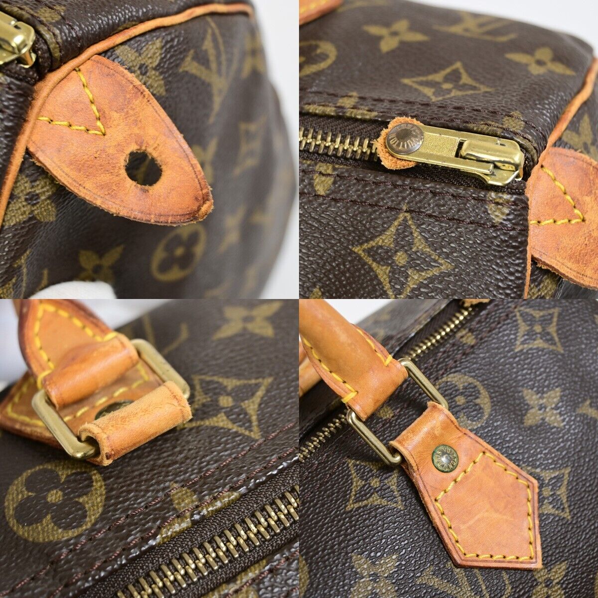 Louis Vuitton Speedy 30, Brown, Canvas, handbag