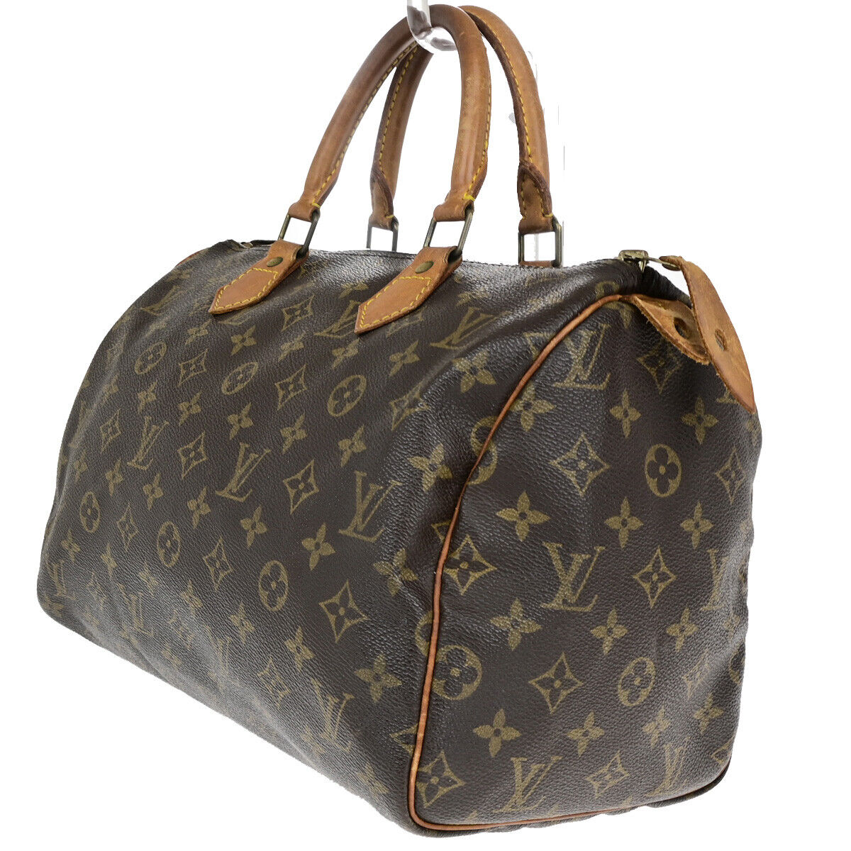 Louis Vuitton Speedy 30, Brown, Canvas, handbag