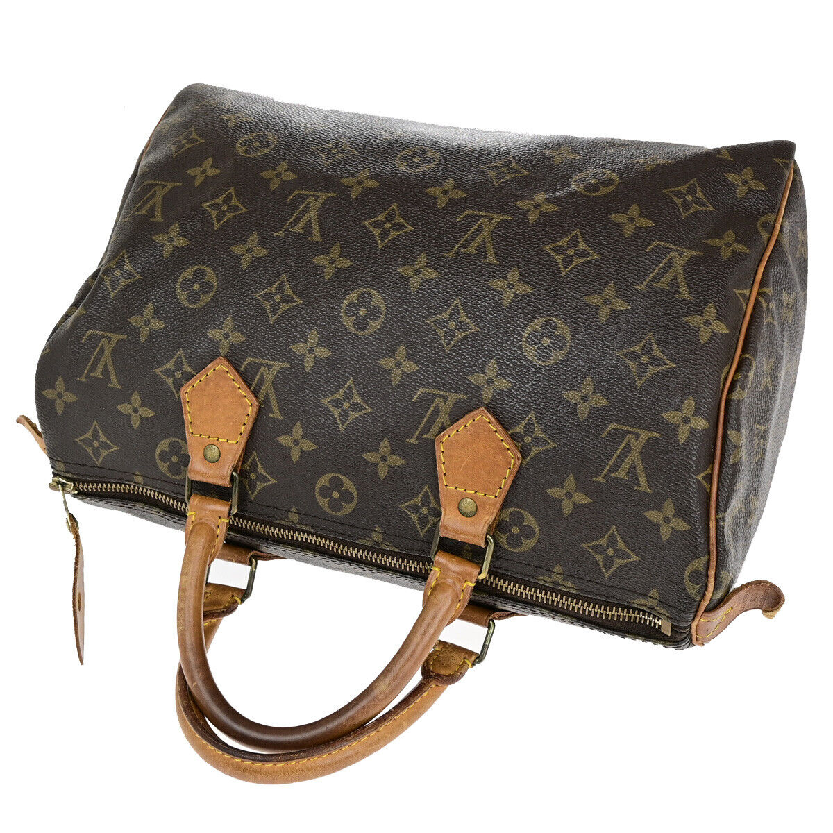 Louis Vuitton Speedy 30, Brown, Canvas, handbag