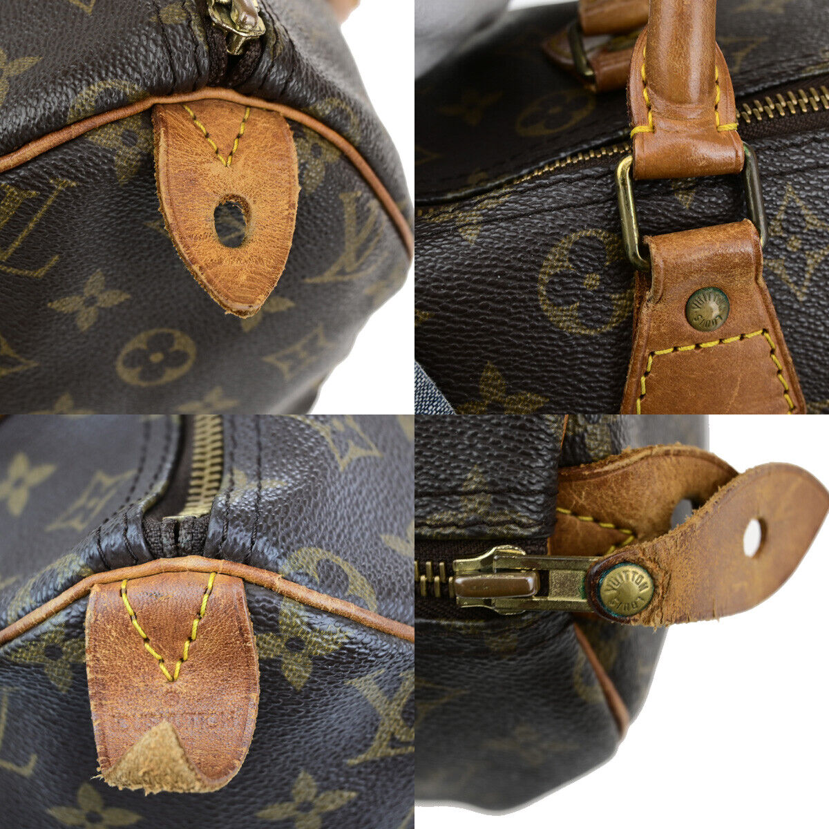 Louis Vuitton Speedy 30, Brown, Canvas, handbag