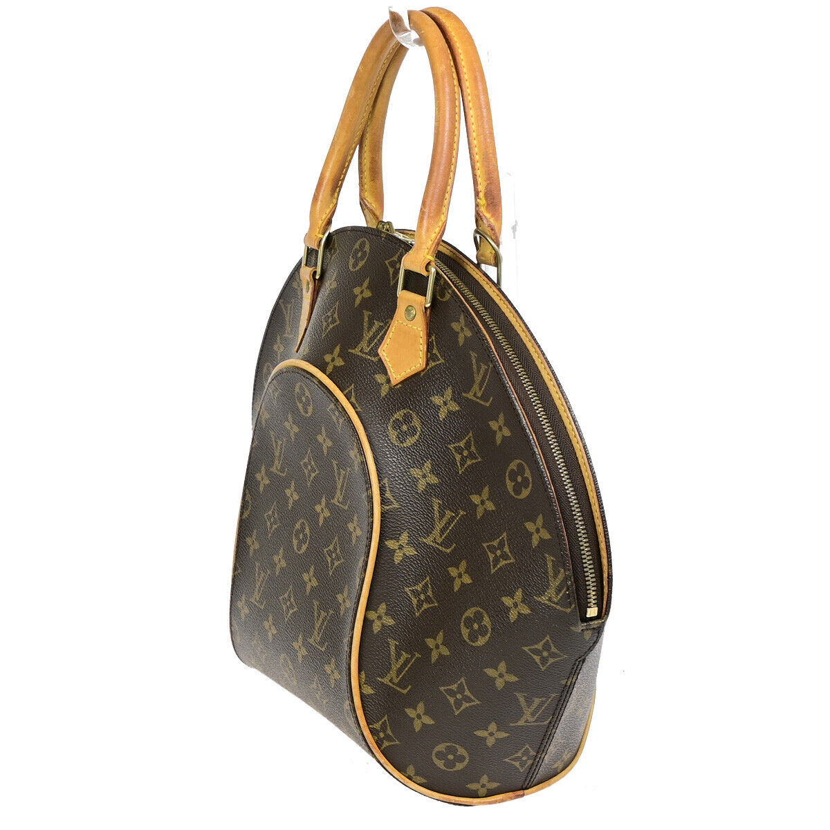 Louis Vuitton Ellipse, Brown, Canvas, handbag