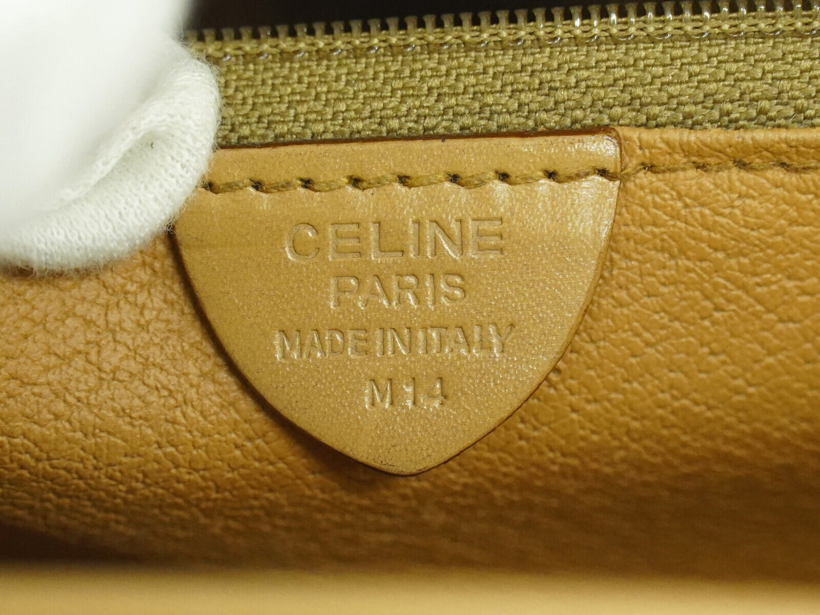 Céline Macadam, Brown, Canvas, shoulder