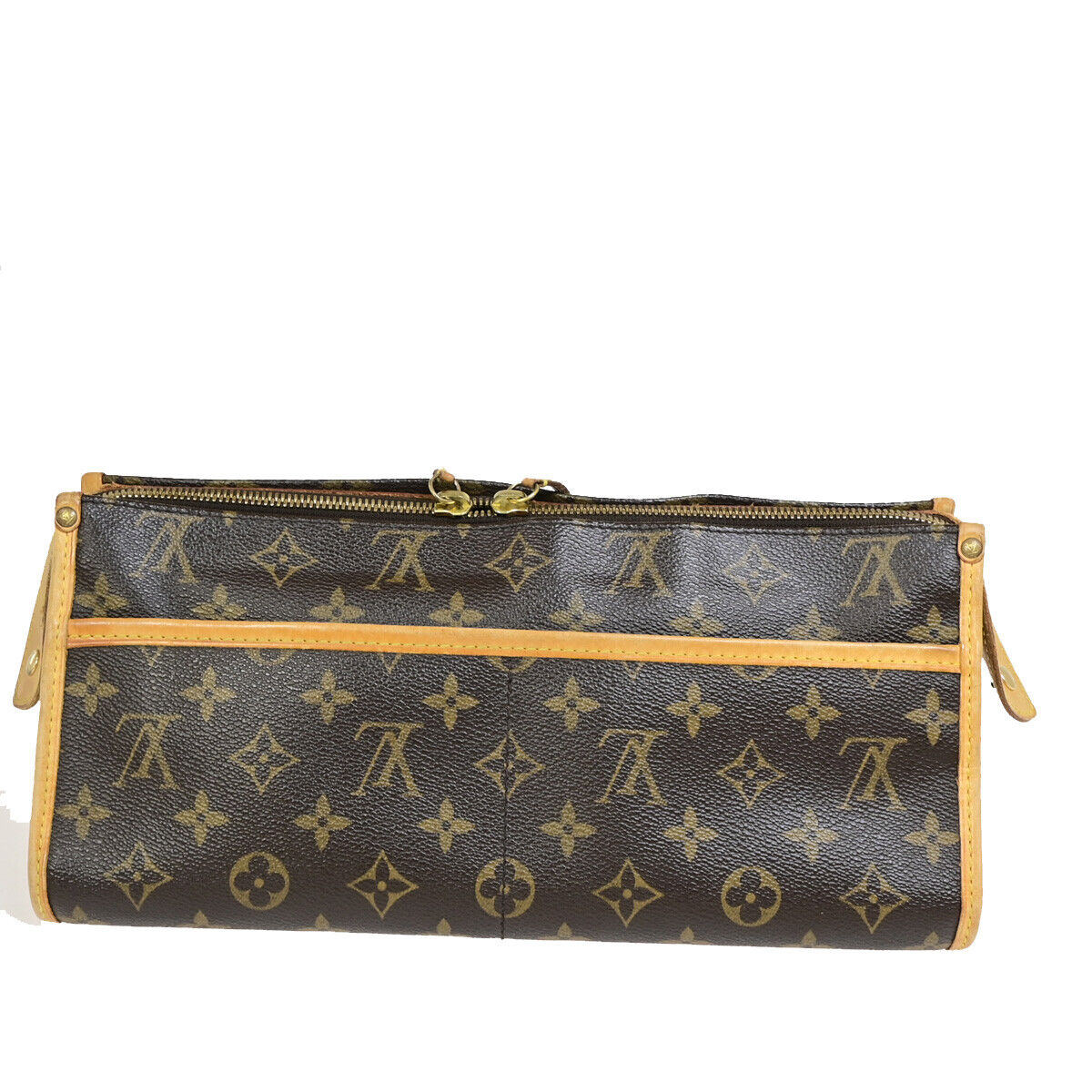 Louis Vuitton Popincourt, Brown, Canvas, shoulder