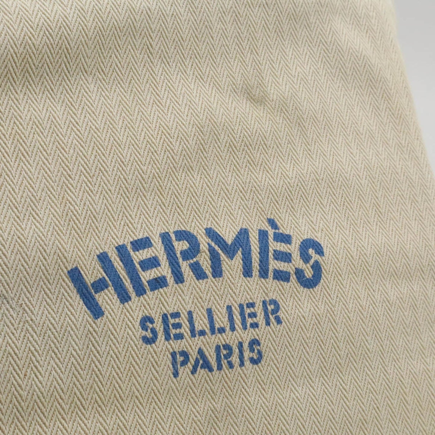 Hermès Aline, Beige, Canvas, shoulder