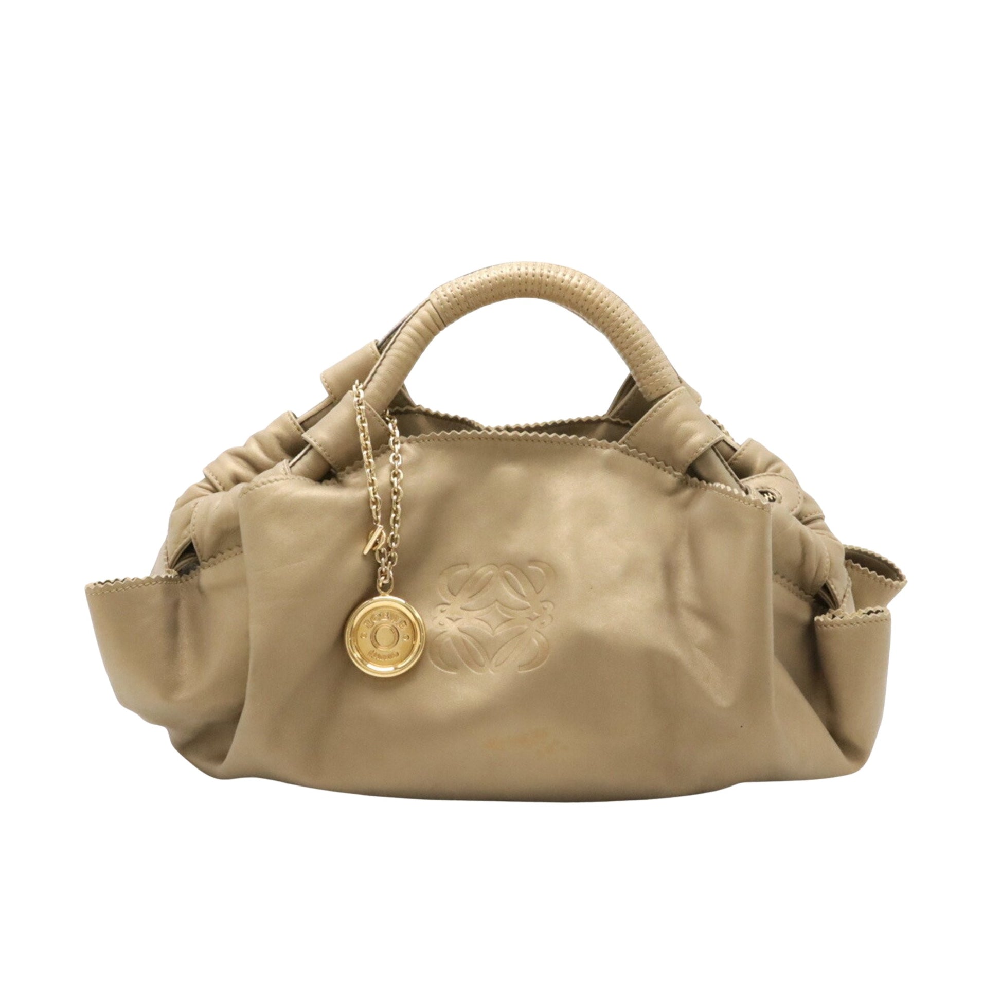 Loewe Nappa, Beige, Leather, handbag