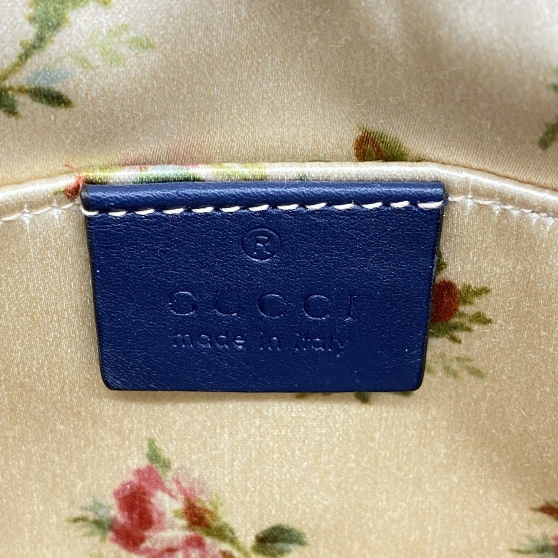 Gucci GG Marmont, Blue, Denim - Jeans, shoulder