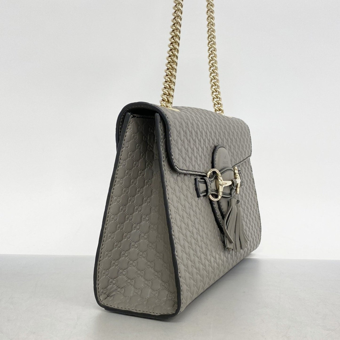 Gucci Micro guccissima, Grey, Leather, shoulder