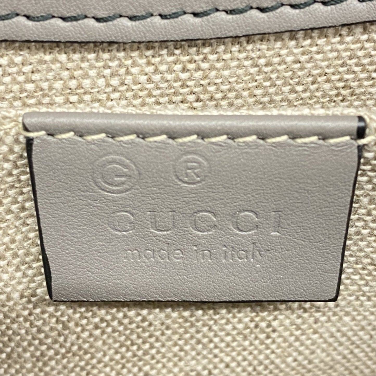 Gucci Micro guccissima, Grey, Leather, shoulder